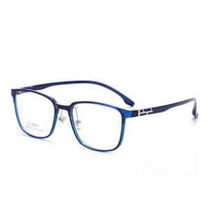 KatKani Occhiali da vista ultraleggeri e comodi in acciaio plastico da uomo e da donna Cornice quadrata per occhiali da vista ottici M66133