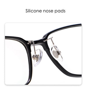KatKani Occhiali da vista ultraleggeri e comodi in acciaio plastico da uomo e da donna Cornice quadrata per occhiali da vista ottici M66133