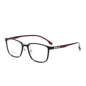 KatKani Occhiali da vista ultraleggeri e comodi in acciaio plastico da uomo e da donna Cornice quadrata per occhiali da vista ottici M66133