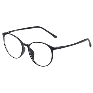 KatKani Retro Round Eyeglasses Frame For Men And Women Ultra Light/Comfortable Plastic Steel Myopia Reading Glasses Frame K1935