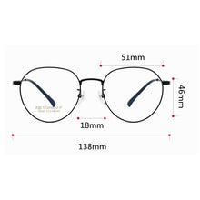 Load image into Gallery viewer, KatKani Retro Round Pure Titanium Eyeglasses Frame Ultra Light Men&#39;s and Women&#39;s Optical Prescription Spectacle Frame K32283