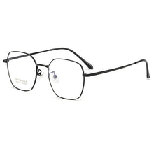 Carica l&#39;immagine nel visualizzatore di Gallery, KatKani Retro Titanium Polygonal Glasses Frame For Men And Women Ultralight Decorative Optical Prescription Glasses Frame K32227