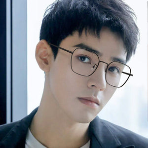 KatKani Retro Titanium Polygonal Glasses Frame For Men And Women Ultralight Decorative Optical Prescription Glasses Frame K32227