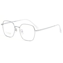 Carica l&#39;immagine nel visualizzatore di Gallery, KatKani Retro Titanium Polygonal Glasses Frame For Men And Women Ultralight Decorative Optical Prescription Glasses Frame K32227