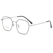 Carica l&#39;immagine nel visualizzatore di Gallery, KatKani Retro Titanium Polygonal Glasses Frame For Men And Women Ultralight Decorative Optical Prescription Glasses Frame K32227