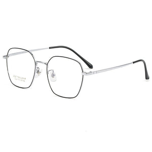 KatKani Retro Titanium Polygonal Glasses Frame For Men And Women Ultralight Decorative Optical Prescription Glasses Frame K32227