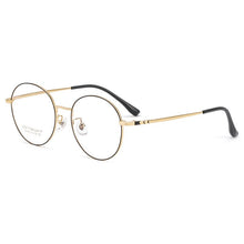 Carica l&#39;immagine nel visualizzatore di Gallery, KatKani Retro Ultra-Light Pure Titanium Optical Prescription Myopia Eyeglasses Frame For Men And Women Round Glasses frame 32249