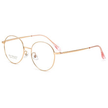 Carica l&#39;immagine nel visualizzatore di Gallery, KatKani Retro Ultra-Light Pure Titanium Optical Prescription Myopia Eyeglasses Frame For Men And Women Round Glasses frame 32249