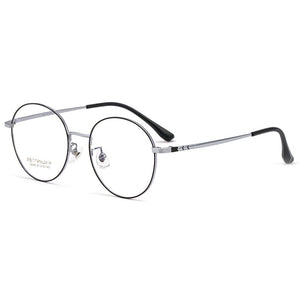 KatKani Retro Ultra-Light Pure Titanium Optical Prescription Myopia Eyeglasses Frame For Men And Women Round Glasses frame 32249