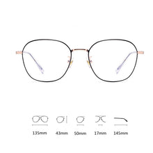 Load image into Gallery viewer, KatKani Ultralight Round Titanium Alloy Eyeglasses Frame Retro Decorative Small Face Optical Prescription Glasses Frame 02-53308