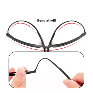 KatKani Ultralight Tungsten Titanium Plastic Steel Screwless Spectacle Frame Removable Comfortable Prescription Glasses K8601