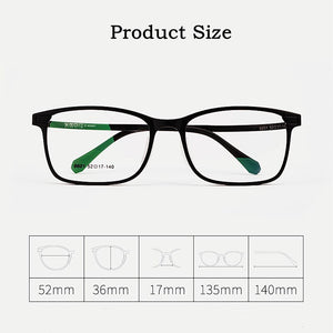 KatKani Ultralight Tungsten Titanium Plastic Steel Screwless Spectacle Frame Removable Comfortable Prescription Glasses K8601