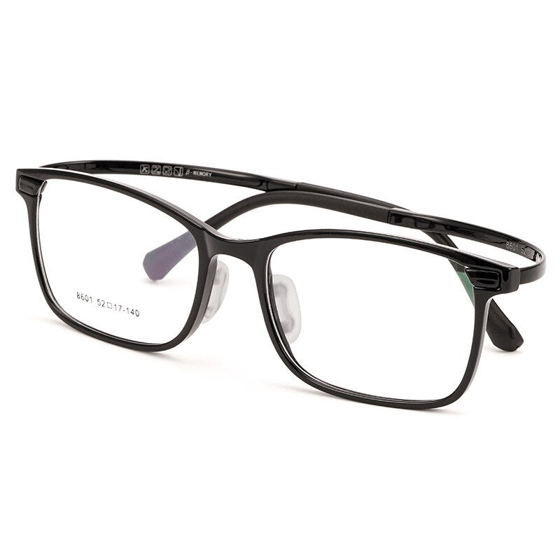 KatKani Ultralight Tungsten Titanium Plastic Steel Screwless Spectacle Frame Removable Comfortable Prescription Glasses K8601