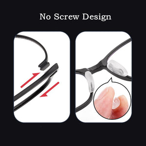 KatKani Ultralight Tungsten Titanium Plastic Steel Screwless Spectacle Frame Removable Comfortable Prescription Glasses K8601