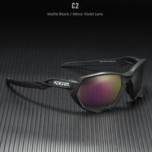 Load image into Gallery viewer, Kdeam  TOURING Men&#39;s Polarized Sunglasses Uniquely Shaped Unisex Goggles UV400 Polarized Mirror Lens