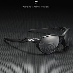 Kdeam  TOURING Men&#39;s Polarized Sunglasses Uniquely Shaped Unisex Goggles UV400 Polarized Mirror Lens