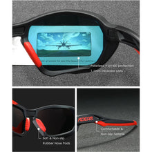 Load image into Gallery viewer, Kdeam  TOURING Men&#39;s Polarized Sunglasses Uniquely Shaped Unisex Goggles UV400 Polarized Mirror Lens