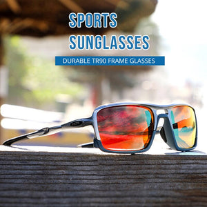 Kdeam TR90 Outdoor Polarized Sunglasses Men and Women brand Greenand Red Mirror sports Goggles Driving eyewear UV400 shades