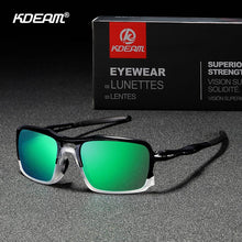 Load image into Gallery viewer, Kdeam TR90 Outdoor Polarized Sunglasses Men and Women brand Greenand Red Mirror sports Goggles Driving eyewear UV400 shades