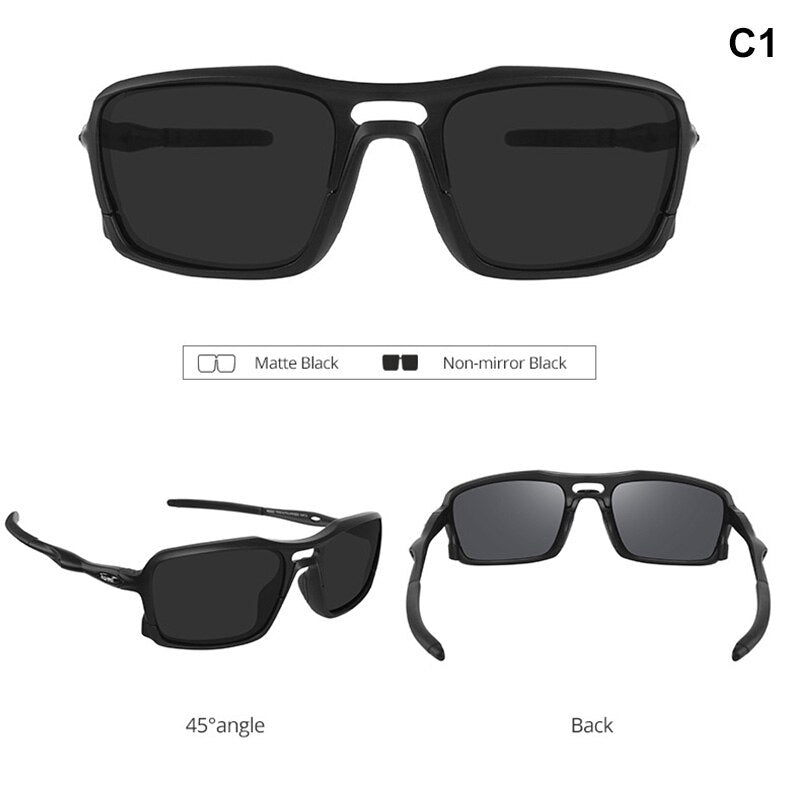 Kdeam TR90 Outdoor Polarized Sunglasses Men and Women brand Greenand Red Mirror sports Goggles Driving eyewear UV400 shades