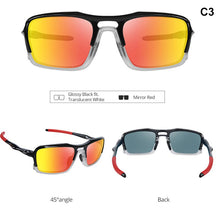 Load image into Gallery viewer, Kdeam TR90 Outdoor Polarized Sunglasses Men and Women brand Greenand Red Mirror sports Goggles Driving eyewear UV400 shades
