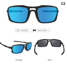 Load image into Gallery viewer, Kdeam TR90 Outdoor Polarized Sunglasses Men and Women brand Greenand Red Mirror sports Goggles Driving eyewear UV400 shades