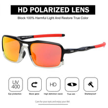 Load image into Gallery viewer, Kdeam TR90 Outdoor Polarized Sunglasses Men and Women brand Greenand Red Mirror sports Goggles Driving eyewear UV400 shades