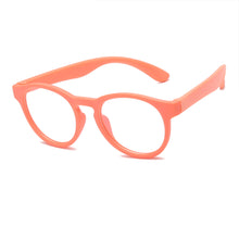 Load image into Gallery viewer, Kids Anti Blue Light Glasses Frame Children TR90 Silicone Optical Glasses Boy Girl Flexible Round Eyeglasses Protective Orange