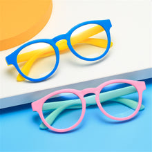 Load image into Gallery viewer, Kids Anti Blue Light Glasses Frame Children TR90 Silicone Optical Glasses Boy Girl Flexible Round Eyeglasses Protective Orange