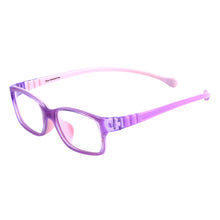 Load image into Gallery viewer, Kids Colourful Rectangular Rubber Glasses Girl Boy  Lightweight Spectacles  For Prescription Myopia Lenses