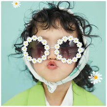 Load image into Gallery viewer, Kids Cute Sunglasses Round Flower Children Sunglasses Girls Baby Shades Glasses UV400 Outdoor Sun Protection Eyewear
