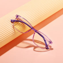 Carica l&#39;immagine nel visualizzatore di Gallery, Occhiali per bambini Anti luce blu Ragazzi Ragazze Occhiali quadrati che bloccano la luce blu Occhiali da vista ultraleggeri TR90 Occhiali UV400 8500 