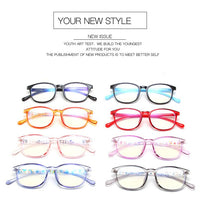 Load image into Gallery viewer, Kids Glasses for Sight 5-12 Years with Strap Anti Blue Light Myopia Prescription Eyewear Computer Children Eyeglasses