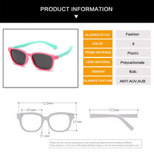 Load image into Gallery viewer, Kids Polarized Sunglasses Boys Girls Square Sun Glasses Gift For Children UV400 Shades