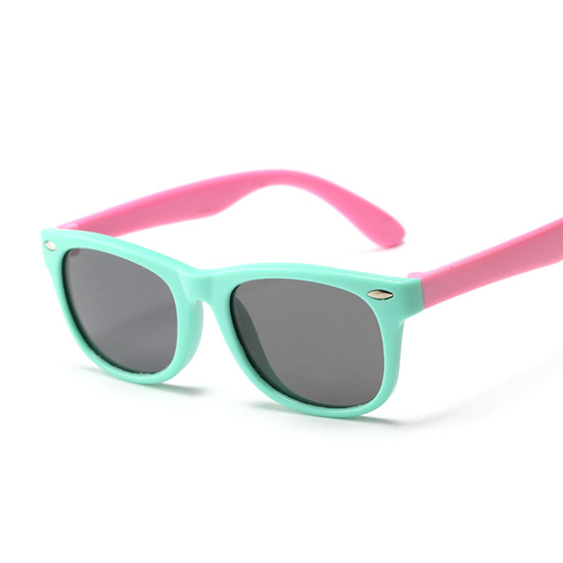 Kids Polarized Sunglasses Boys Silicone Frame Sun Glasses Children Mirror Baby Eyeglasses Classic Sunglass For Girls