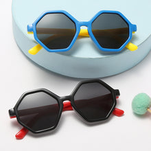 Load image into Gallery viewer, Kids Polarized Sunglasses Vintage Children Hexagon Sun Glasses Silicone Flexible Boys Girls Irregular Eyewear Uv400 Gafas De Sol