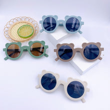 Load image into Gallery viewer, Kids Round Cute Cartoon Sunglasses Boys Girls Bear Shape Lovely Sun Glasses Children Baby Shades Sun UV Protection Glasses UV400