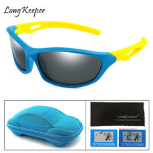 Load image into Gallery viewer, Kids Sports Sun Glasses With case Box Boys Cool Outdoor Sunglasses Goggle UV400 Eyewear Balance car Cool Children Glasses