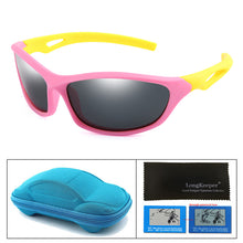 Load image into Gallery viewer, Kids Sports Sun Glasses With case Box Boys Cool Outdoor Sunglasses Goggle UV400 Eyewear Balance car Cool Children Glasses