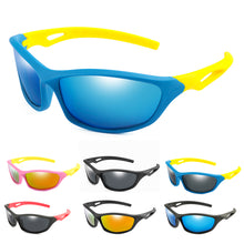 Load image into Gallery viewer, Kids Sports Sun Glasses With case Box Boys Cool Outdoor Sunglasses Goggle UV400 Eyewear Balance car Cool Children Glasses