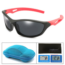 Load image into Gallery viewer, Kids Sports Sun Glasses With case Box Boys Cool Outdoor Sunglasses Goggle UV400 Eyewear Balance car Cool Children Glasses