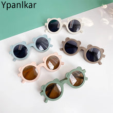 Load image into Gallery viewer, Kids Sunglasses Cartoon Bear Shape Girls Boy Children Sun Glasses Round Street Beat Eyeglasses Cute Baby Shades Eyewears UV400