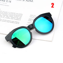 Load image into Gallery viewer, Kids Sunglasses Colorful Reflective Mirror Boys Girls Children Classic Retro Cute Sun Glasses Round Eyewear UV400