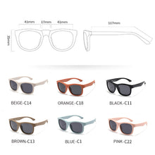 Load image into Gallery viewer, Kids Sunglasses Vintage Boys Girls Baby Sun Glasses UV400 Eyewear Child Shades Polarized Free Glasses Elastic Band 8306