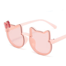 Load image into Gallery viewer, Kids Sunglasses Girls Boys Shiny Bowknot Sun Glasses Lovely Cat Children Eyewear Gradient Eyeglasses UV400