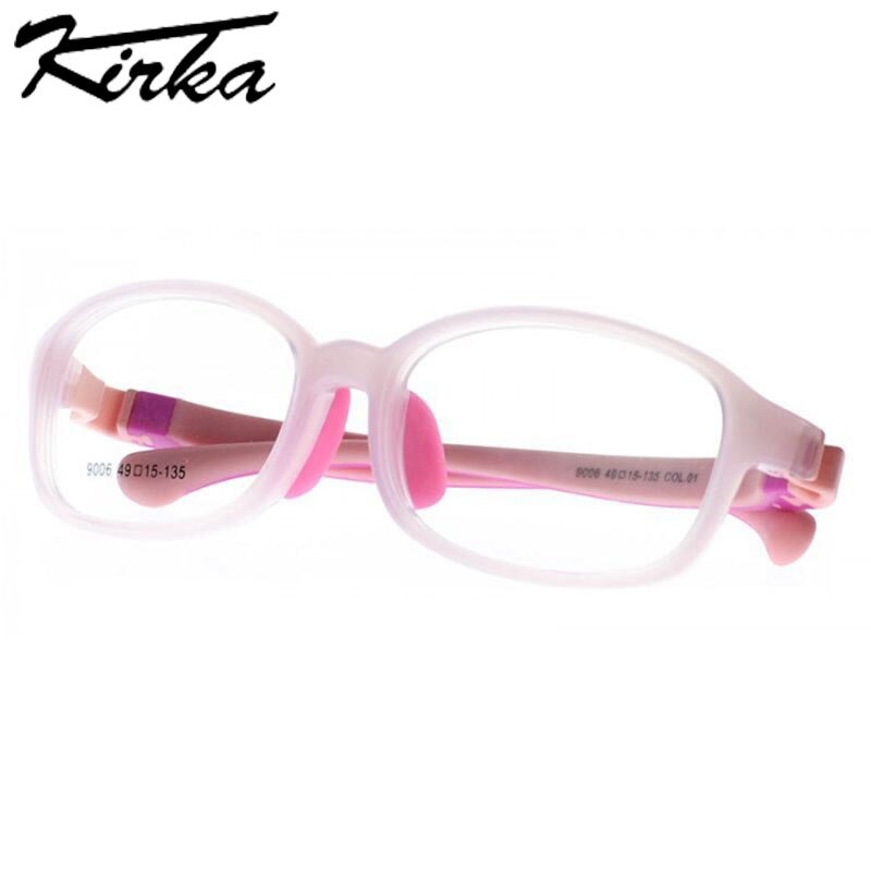 Kirka Child Eyeglasses Frames Optical Prescription Boy Glasses TR90 Light Oval Kids Eyeglasses Frame 6 Colors Girls Glass 9006