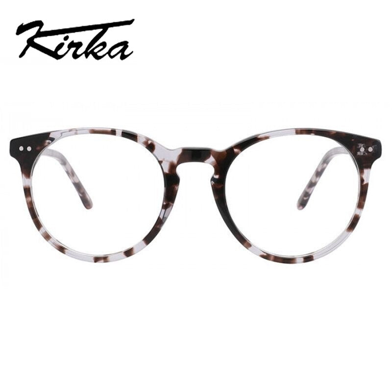 Kirka Child Glasses Frame Acetate Kids 5-10 Years old Eyeglasses Frame Optical Spectacles Frame Round Glasses Anti-blue Glasses
