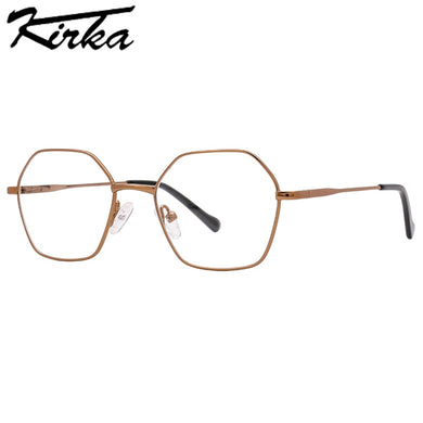 Kirka Child Metal Glasses Frame Geometric Glasses Frame Full Rim Brand Design Frame for Kids Prescription Eyewear Frame Optical