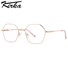 Load image into Gallery viewer, Kirka Child Metal Glasses Frame Geometric Glasses Frame Full Rim Brand Design Frame for Kids Prescription Eyewear Frame Optical