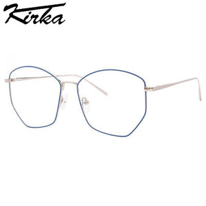 Kirka Female Glasses frames Optical Prescription Glasses for Woman Man Eyeglasses Geometric Big Frames Goggles Antiblue Glasses